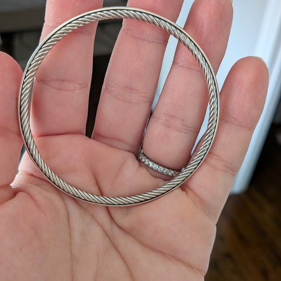 David Yurman Sterling Silver Cable Bracelet - Picture 4 of 5